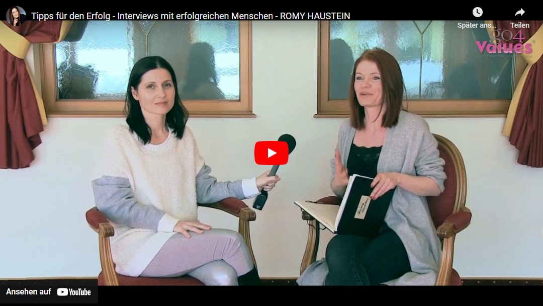 Neues Video – Interviews mit erfolgreichen Menschen – Romy Haustein